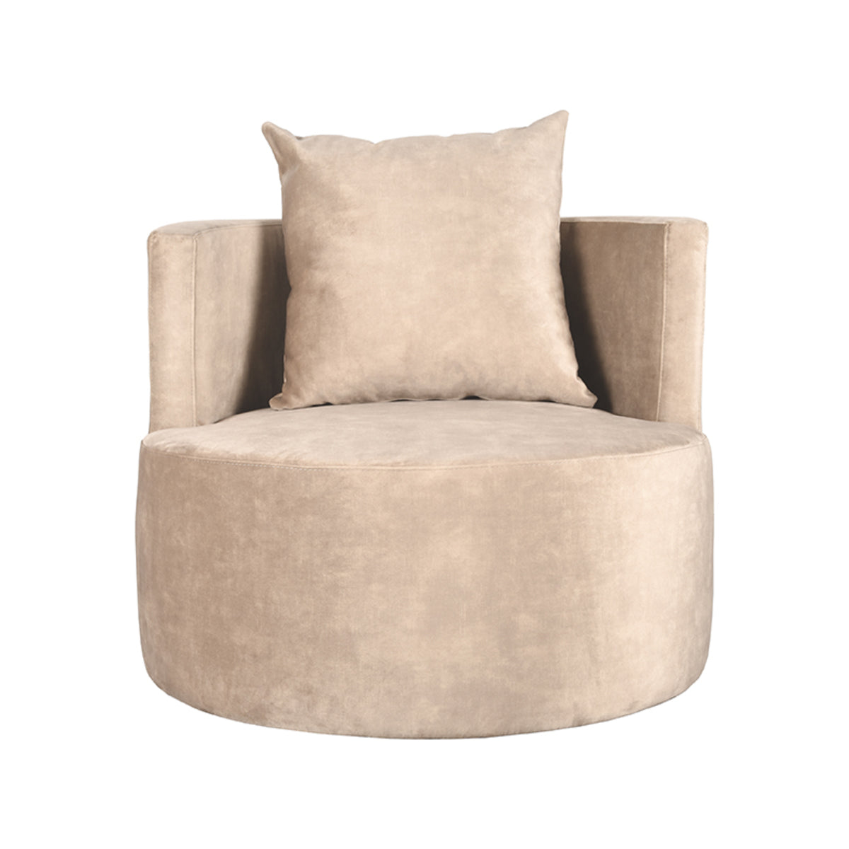 LABEL51 Fauteuil Evy - Velours - 90 cm